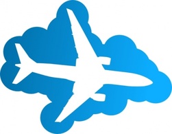 Plane Silhouette clip art