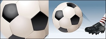 Sports - Playing soccer vector material 