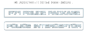 Police Interceptor Decals 