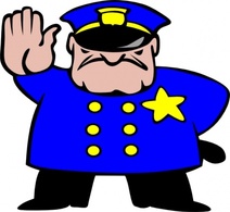 Human - Police Man clip art 