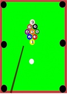 Objects - Pool Table clip art 