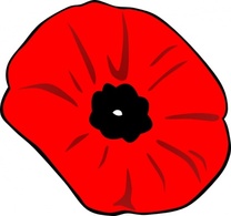 Poppy Remembrance Day clip art