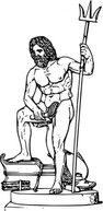 Poseidon clip art Preview