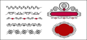 Patterns - Practical exquisite lace pattern vector material 