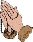 Praying Hands Vector Preview