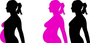 Pregnancy Silhouet clip art