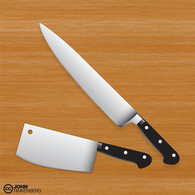 Premium Chef / Butcher Knife Vector Set Preview