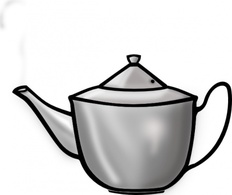 Printerkiller Metal Tea Pot clip art