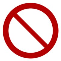 Prohibition Sign 