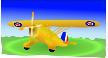 Transportation - Propeller Plane clip art 