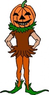 Food - Pumpkin Boy Color Version clip art 