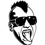 Punk Face Vector 