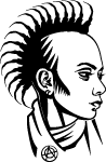 Punk Girl Vector Profile 