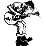 Punk Guitarist Free Vector 