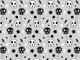 Punk Skull Pattern