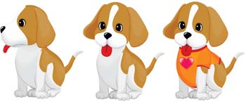 Puppy vector 5