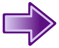 Shapes - Purple arrow shape 