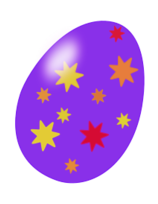 Purple easter egg