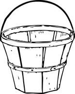 Quart Basket clip art 