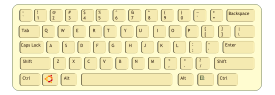 Technology - Qwerty Keyboard (path) 