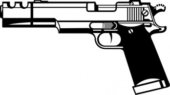 R D Gun clip art