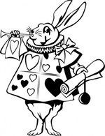 Rabbit From Alice In Wonderland clip art Preview