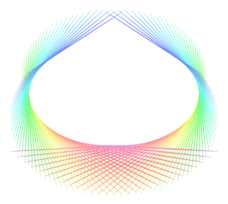 Rainbow abstract element