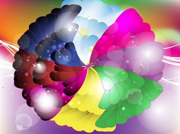 Rainbow Flower Vector