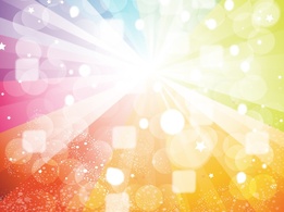 Backgrounds - Rainbow Light Rays 