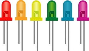 Nature - Rainbow Of Light Emitting Diodes clip art 