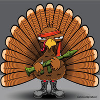 Holiday & Seasonal - Rambo Turkey Vector 