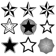 Objects - Random Free Vectors Part 13 Stars 