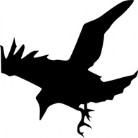 Silhouette - Raven Silhouette clip art 