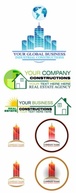 Buildings - Real Estate Construction Business Logos 
