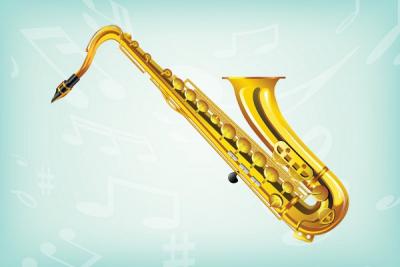 Realistic Saxophone Vector Preview