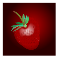 Realistic strawberry