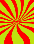 Red And Green Sunbeam Vector 