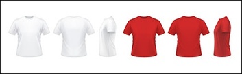 Red and white T-shirt 