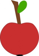 Food - Red Apple clip art 