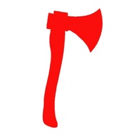 Red Axe clip art 