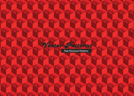 Patterns - Red Cubed Pattern 