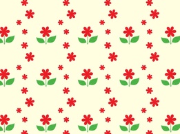 Nature - Red Flower Pattern 