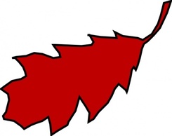 Red Leaf clip art