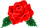 Red Rose Vector Clip Art Image 