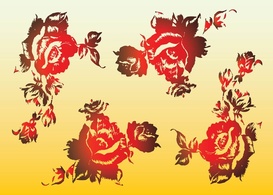 Red Roses Vectors