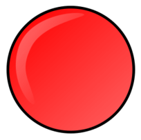 Elements - Red Round Button 