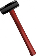 Red Sledgehammer clip art Preview