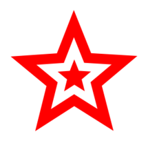Objects - Red Star In Star 