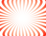 Red Sunbeam Vector Background 