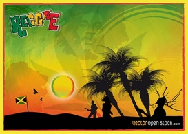 Reggae Vector Graphics Preview